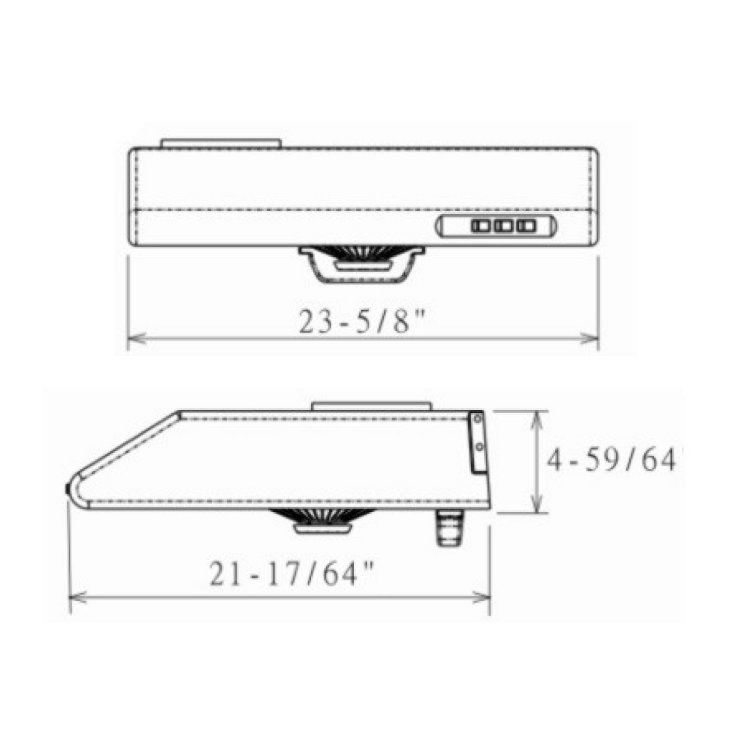 R-602 24英寸櫃下式抽油煙機